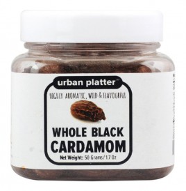 Urban Platter Whole Black Cardamom   Jar  50 grams